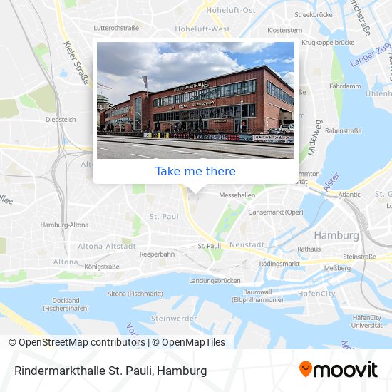 Rindermarkthalle St. Pauli map