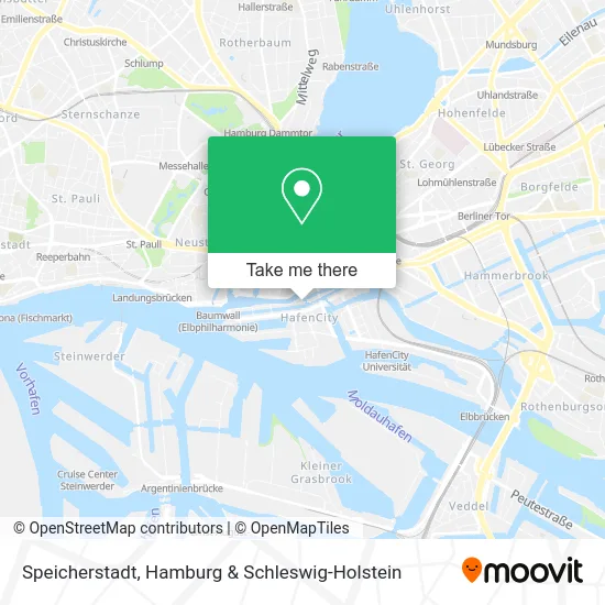 Speicherstadt map
