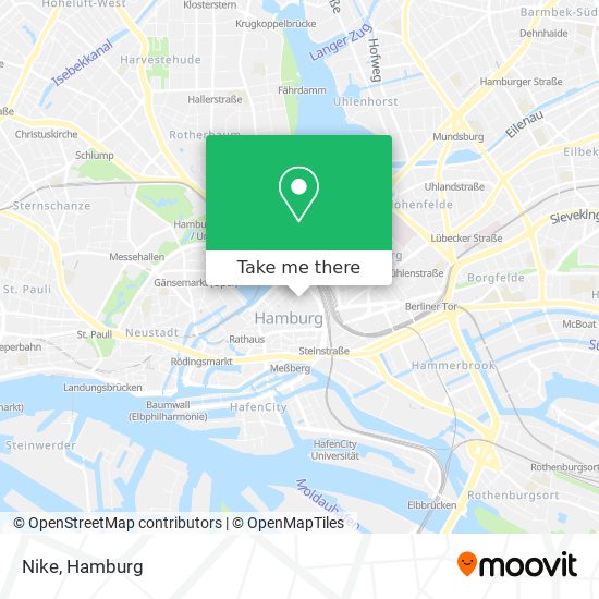 How get to Nike in Hamburg-Mitte by Bus, Subway, Train or S-Bahn?