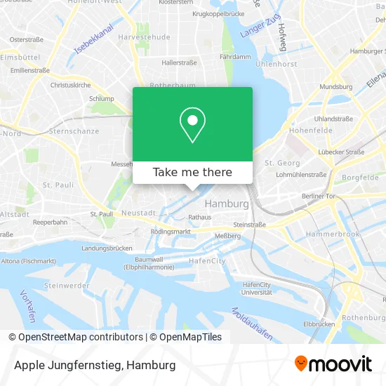 Карта Apple Jungfernstieg