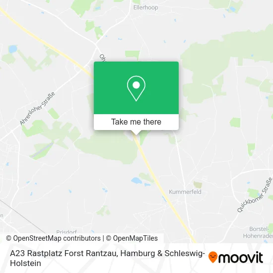 Карта A23 Rastplatz Forst Rantzau