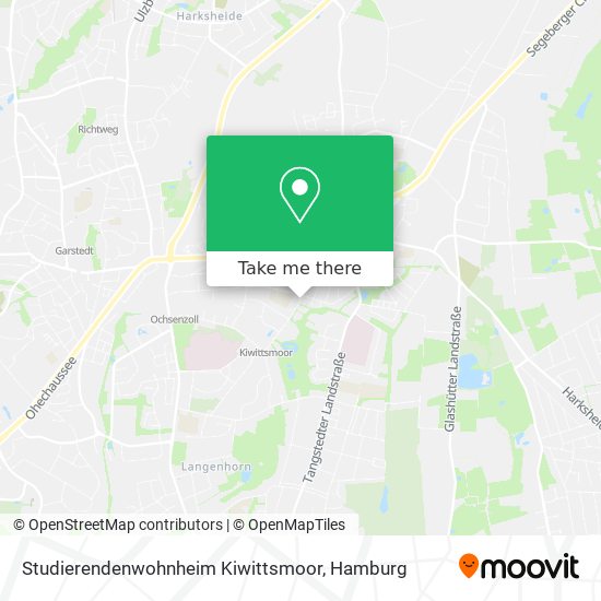 Studierendenwohnheim Kiwittsmoor map