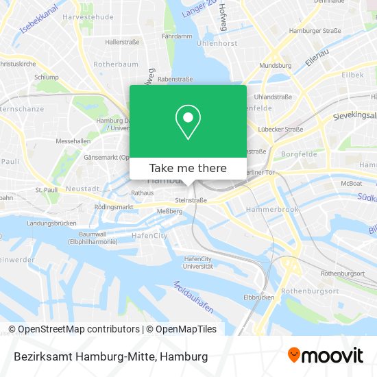 Карта Bezirksamt Hamburg-Mitte