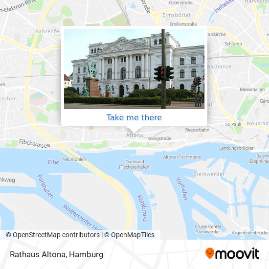 Rathaus Altona map