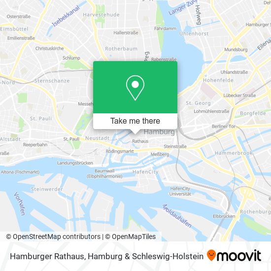 Hamburger Rathaus map