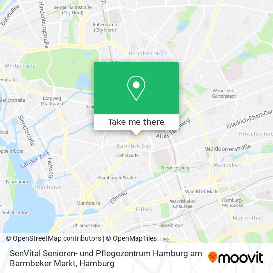 Карта SenVital Senioren- und Pflegezentrum Hamburg am Barmbeker Markt