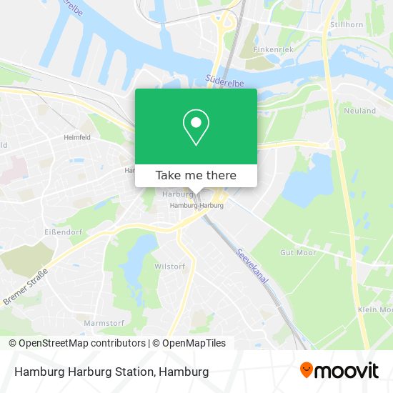 Hamburg Harburg Station map