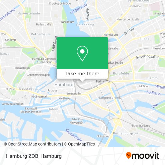 Hamburg ZOB map