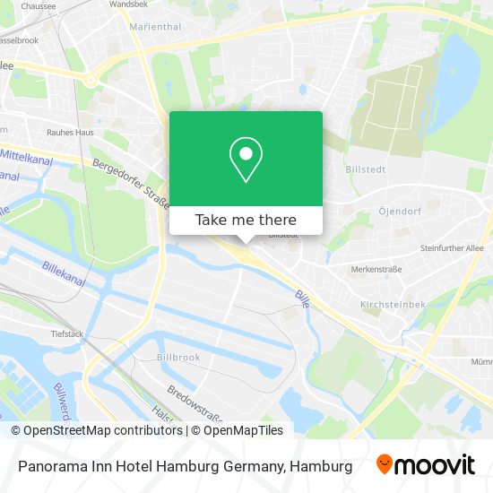 Карта Panorama Inn Hotel Hamburg Germany