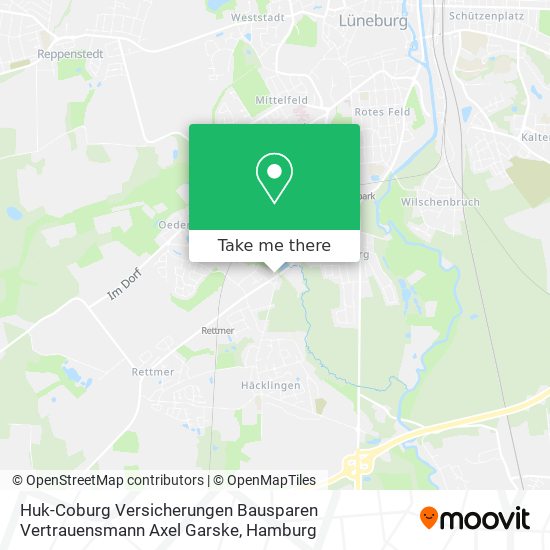 Huk-Coburg Versicherungen Bausparen Vertrauensmann Axel Garske map