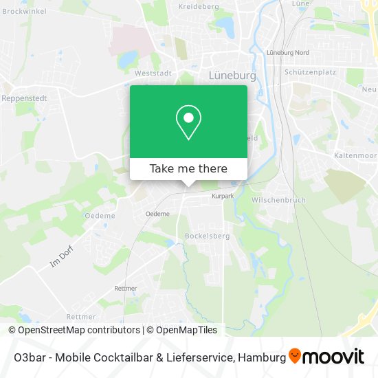 Карта O3bar - Mobile Cocktailbar & Lieferservice