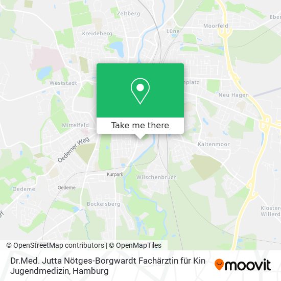 Dr.Med. Jutta Nötges-Borgwardt Fachärztin für Kin Jugendmedizin map