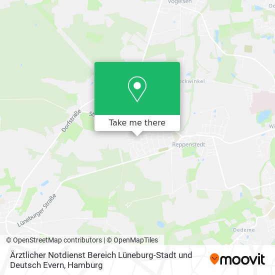 Ärztlicher Notdienst Bereich Lüneburg-Stadt und Deutsch Evern map