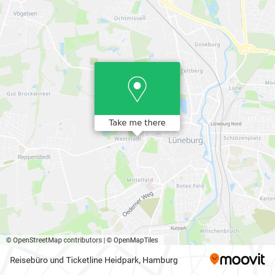 Reisebüro und Ticketline Heidpark map