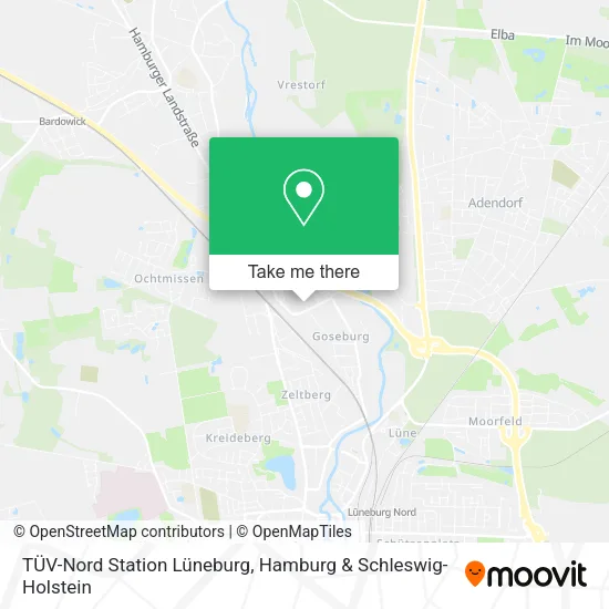 Карта TÜV-Nord Station Lüneburg
