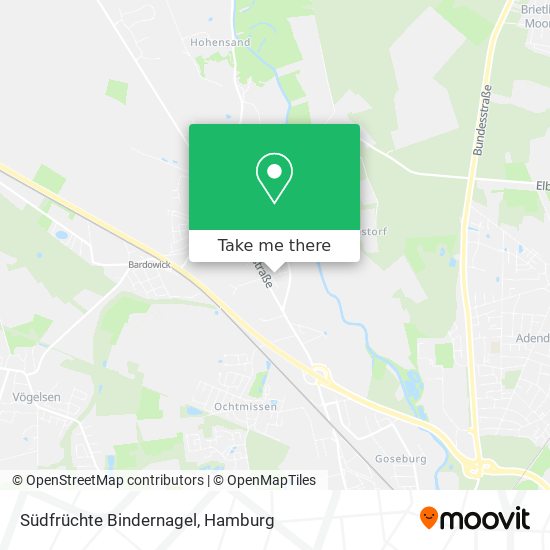 Südfrüchte Bindernagel map