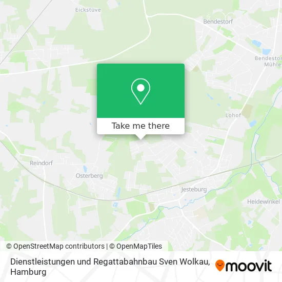 Карта Dienstleistungen und Regattabahnbau Sven Wolkau