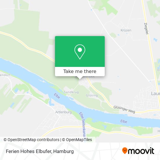 Ferien Hohes Elbufer map