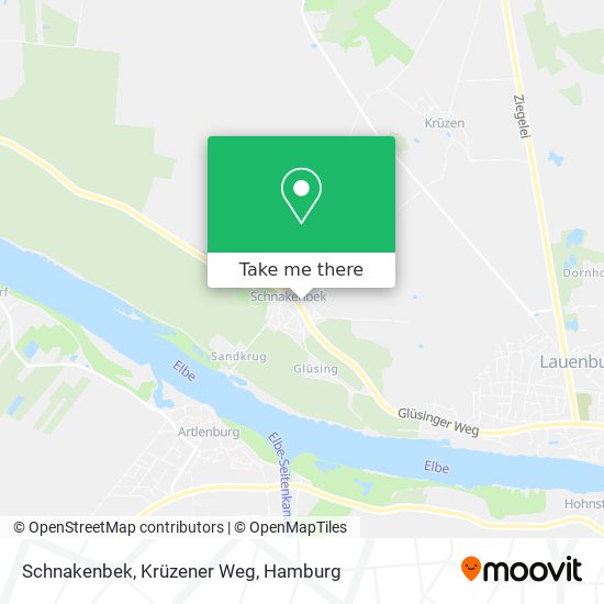 Schnakenbek, Krüzener Weg map