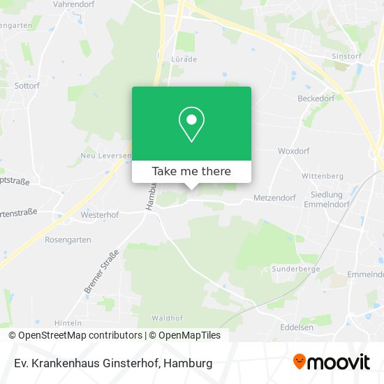 Ev. Krankenhaus Ginsterhof map