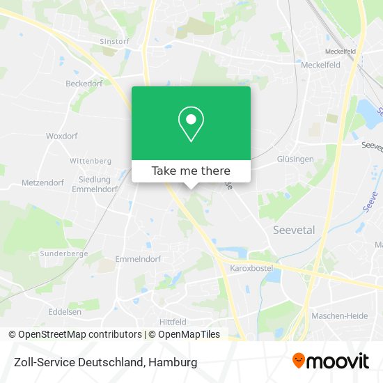 Zoll-Service Deutschland map