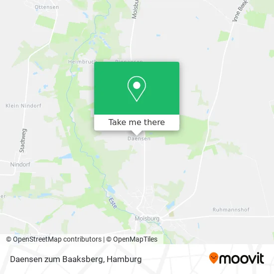 Карта Daensen zum Baaksberg