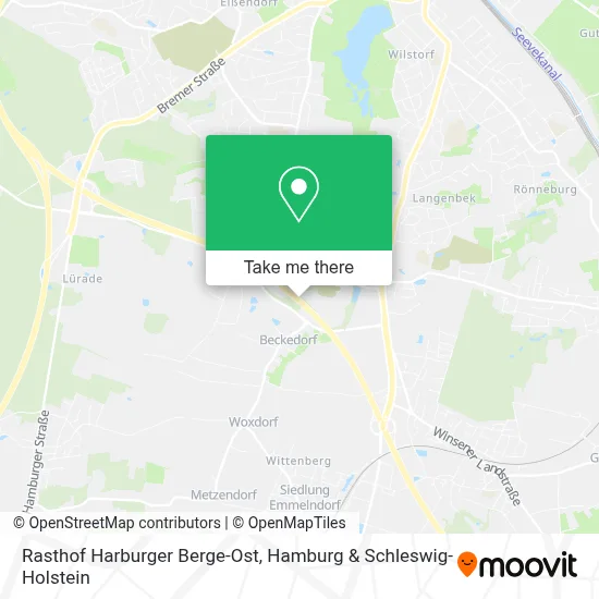 Rasthof Harburger Berge-Ost map