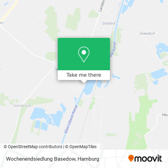 Wochenendsiedlung Basedow map