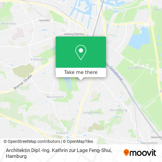 Карта Architektin Dipl.-Ing. Kathrin zur Lage Feng-Shui