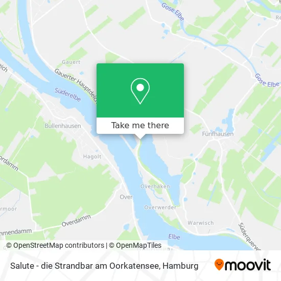 Карта Salute - die Strandbar am Oorkatensee