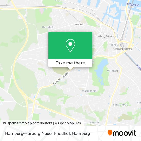 Hamburg-Harburg Neuer Friedhof map