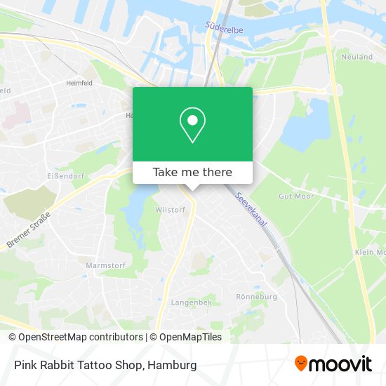 Pink Rabbit Tattoo Shop map