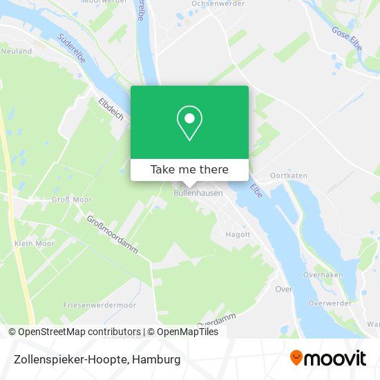 Zollenspieker-Hoopte map