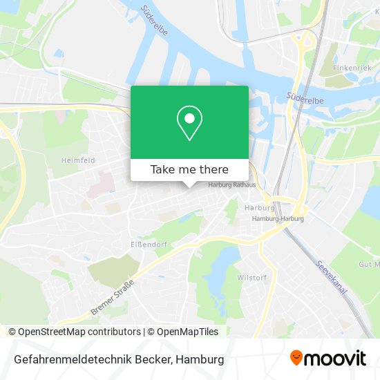 Gefahrenmeldetechnik Becker map