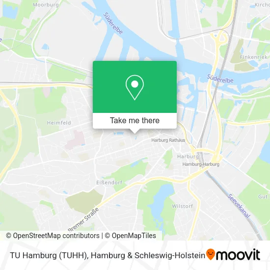 Карта TU Hamburg (TUHH)