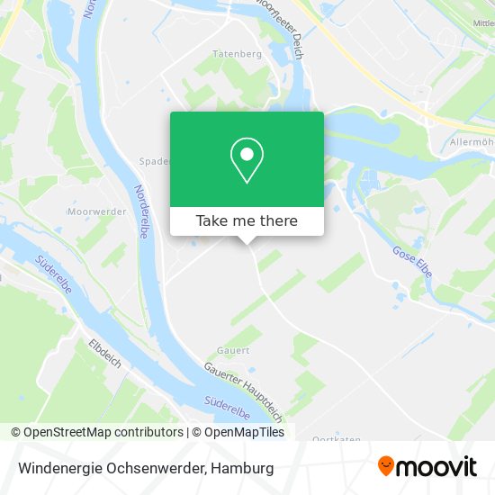 Карта Windenergie Ochsenwerder