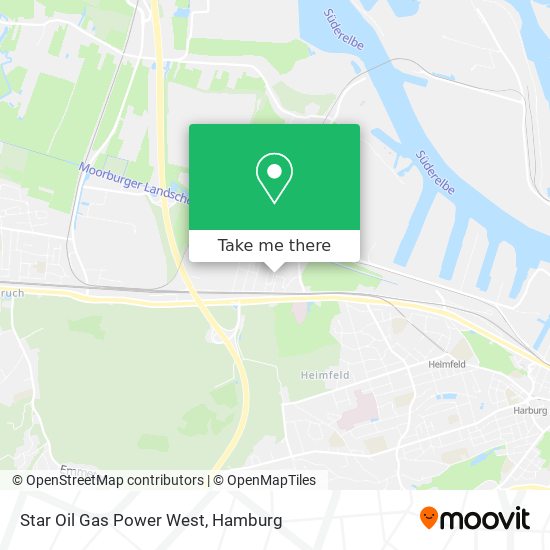 Star Oil Gas Power West map