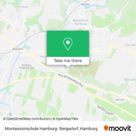 Карта Montessorischule Hamburg- Bergedorf