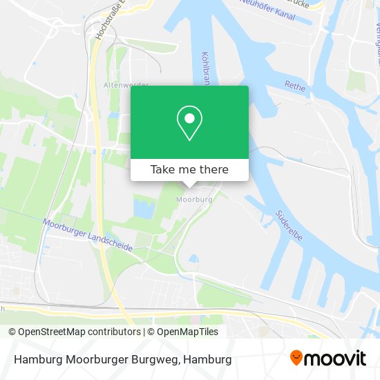 Карта Hamburg Moorburger Burgweg