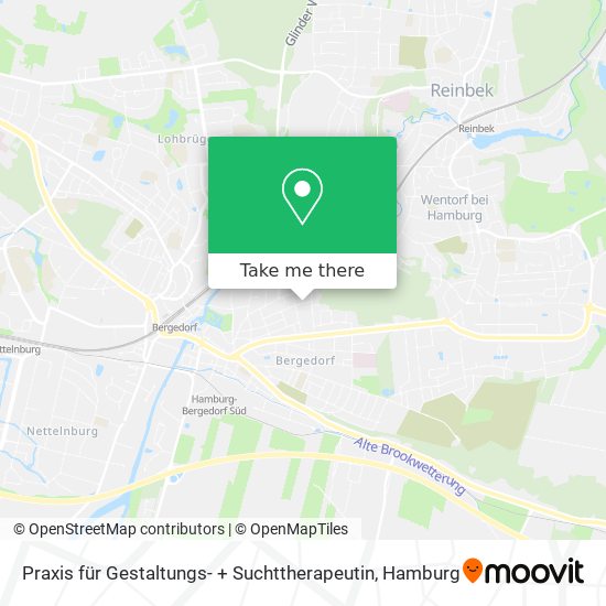 Praxis für Gestaltungs- + Suchttherapeutin map