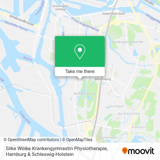 Silke Wölke Krankengymnastin Physiotherapie map