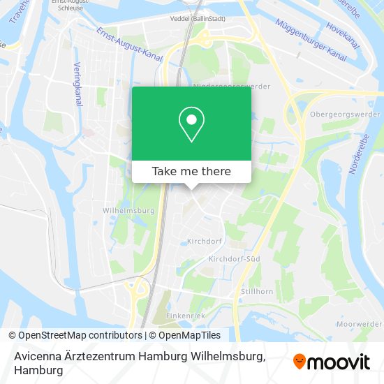 Avicenna Ärztezentrum Hamburg Wilhelmsburg map