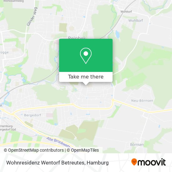 Wohnresidenz Wentorf Betreutes map