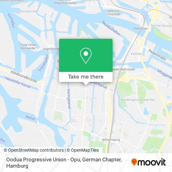 Карта Oodua Progressive Union - Opu, German Chapter