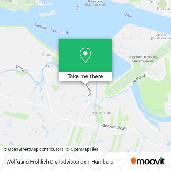 Wolfgang Fröhlich Dienstleistungen map