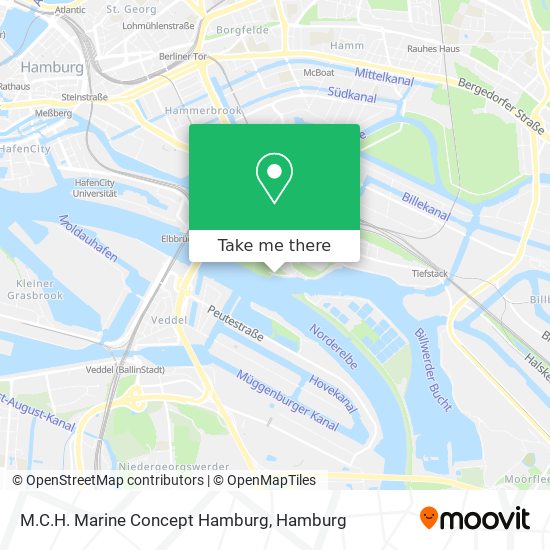 M.C.H. Marine Concept Hamburg map