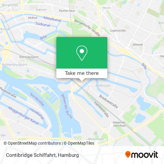 Contibridge Schiffahrt map