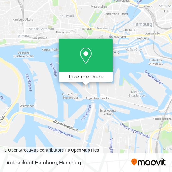 Карта Autoankauf Hamburg
