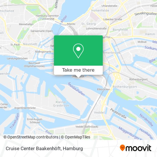 Cruise Center Baakenhöft map
