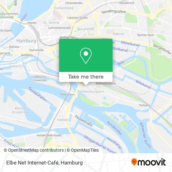 Elbe Net Internet-Café map